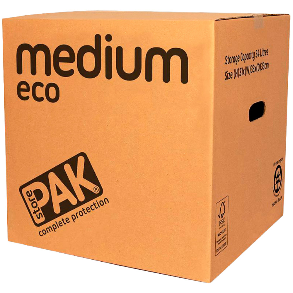 StorePAK 33L Medium Eco Cardboard Storage Box 10 Pack Image 3