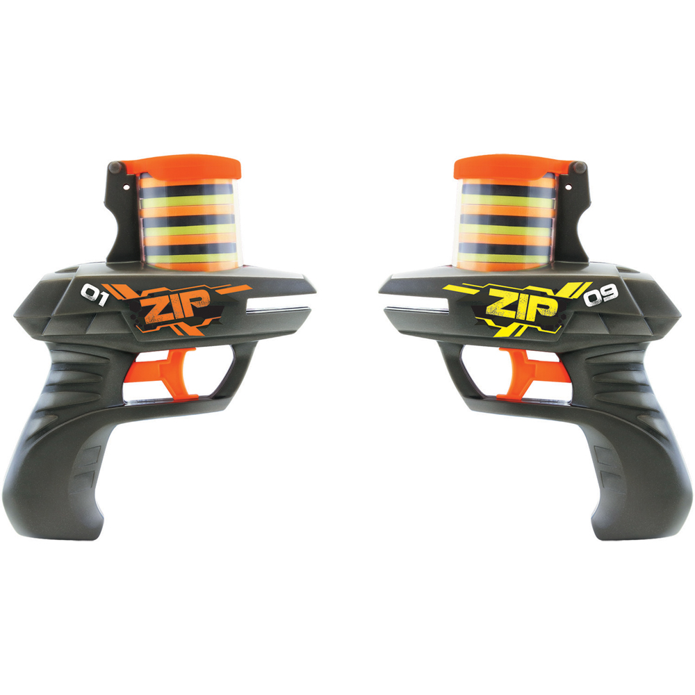 Set of 2 Black Fire Duel ZipShot Foam Disc Shooters Image 2