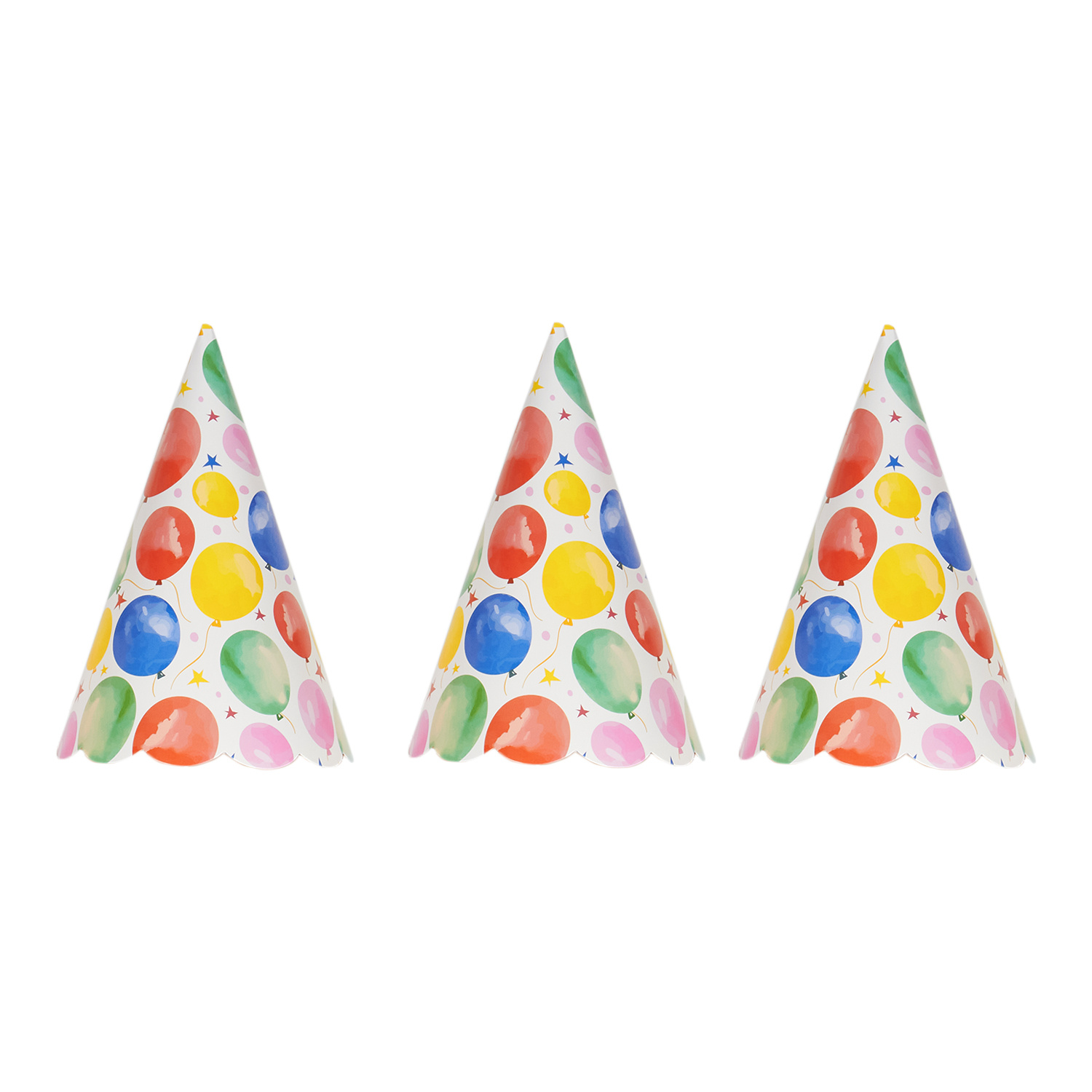 Pack of Eight Balloon Party Hats Image