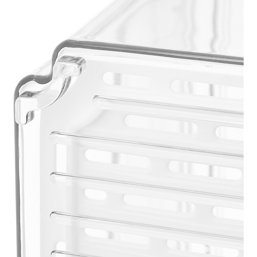 Living and Home 10 Piece Clear Stackable Fridge Storage Organiser Set Image 6
