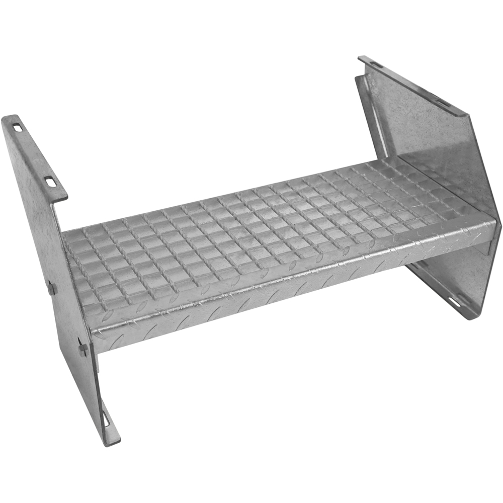 Monstershop Additional Wide Galvanised Steel Steps 600mm Image 1