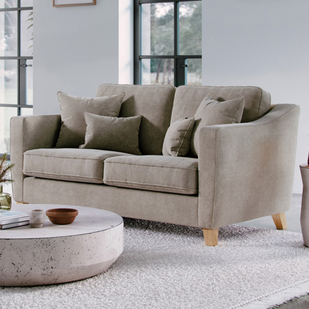 Marlon 2 Seater Small City Stone Sofa Image 1