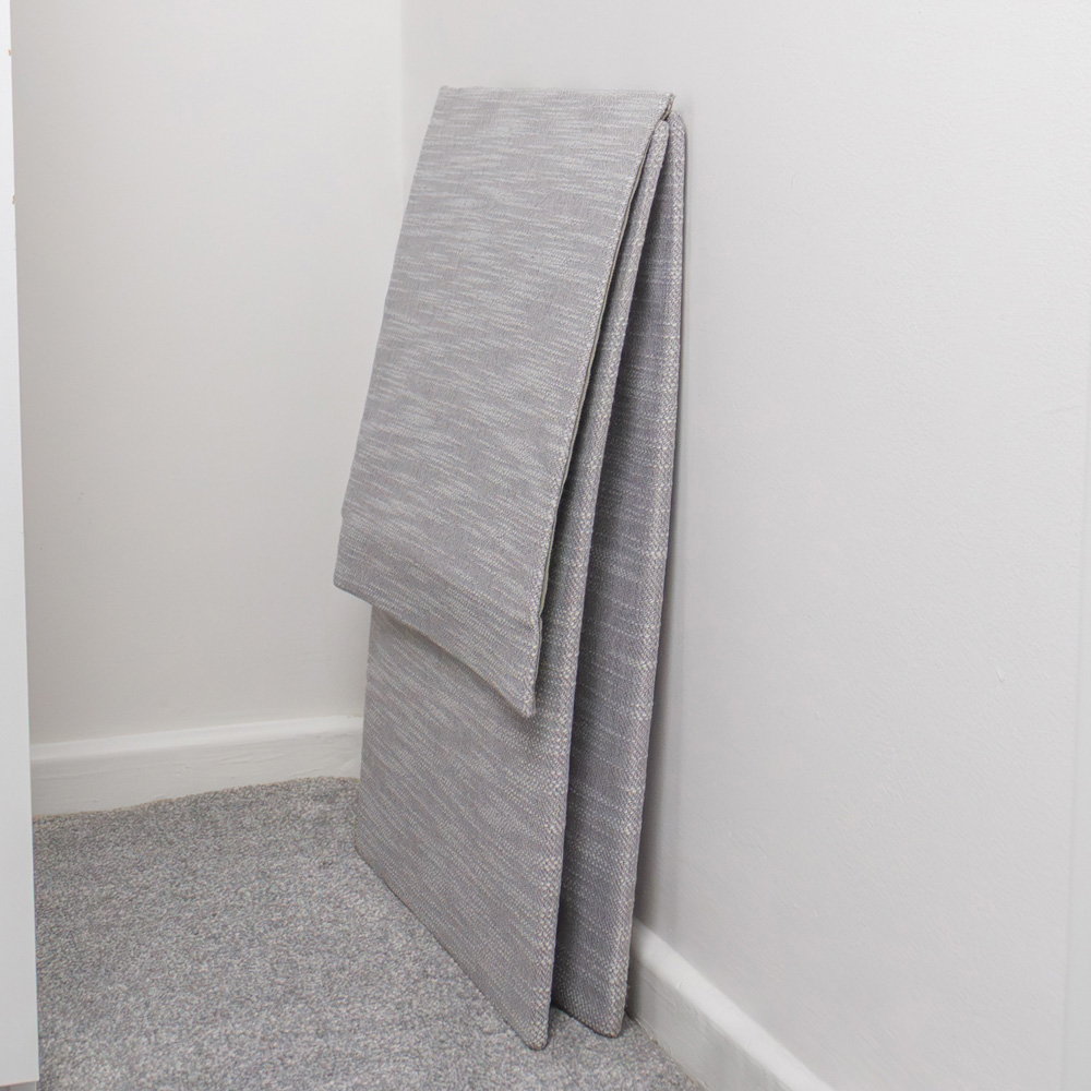 JVL Serena Light Grey Foldable Laundry Hamper with Lid Image 6