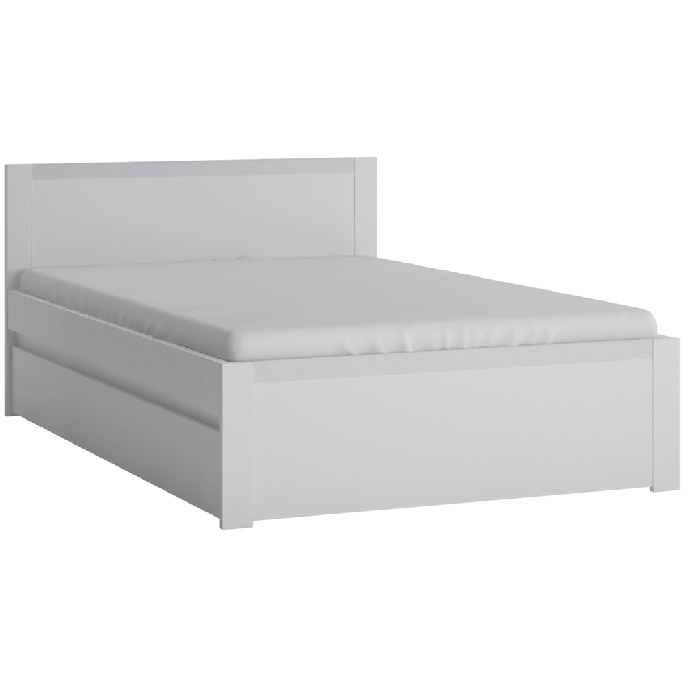 Florence Novi Small Double Alpine White Bed Frame Image 2