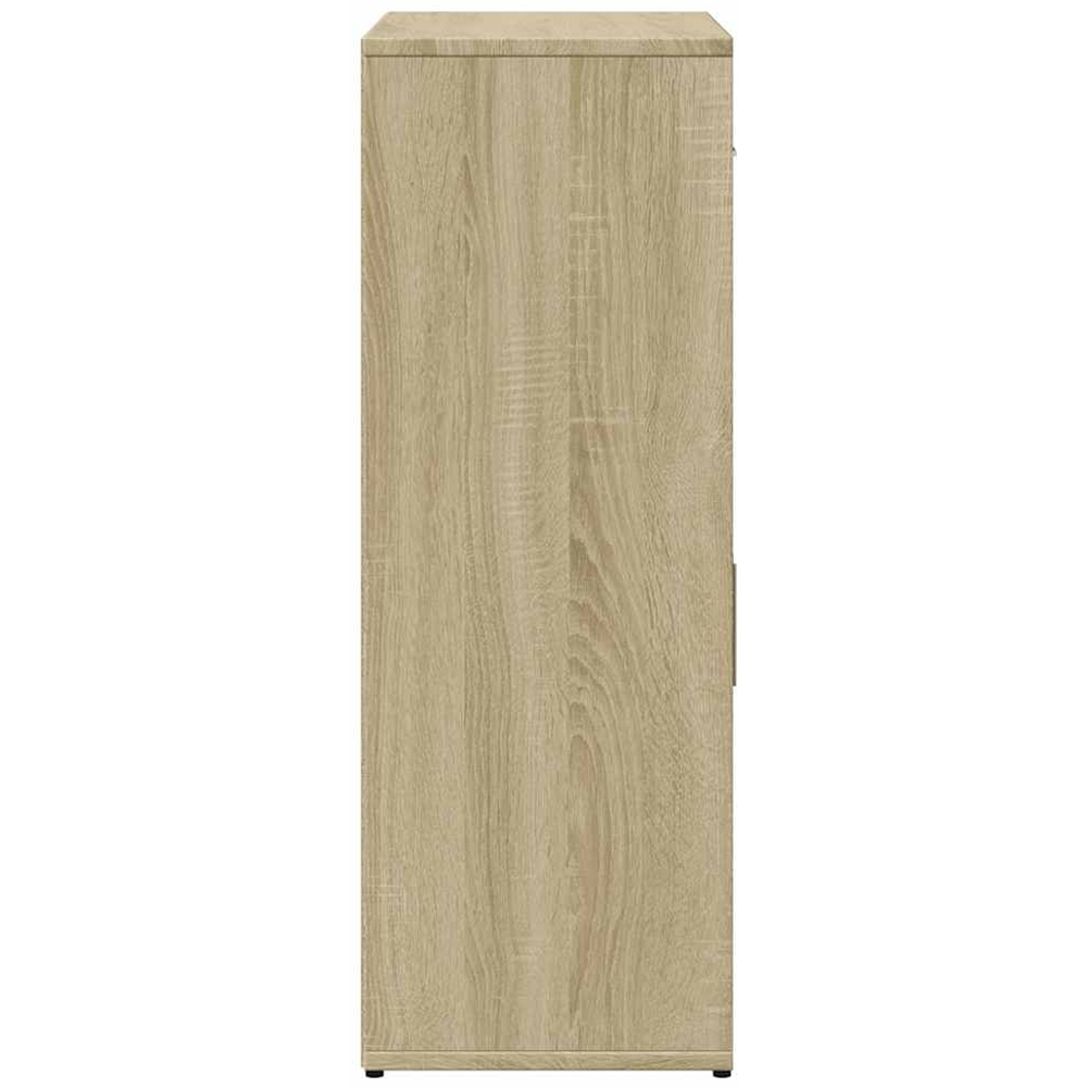 vidaXL 2 Door Single Drawer Sonoma Oak Sideboard Image 6