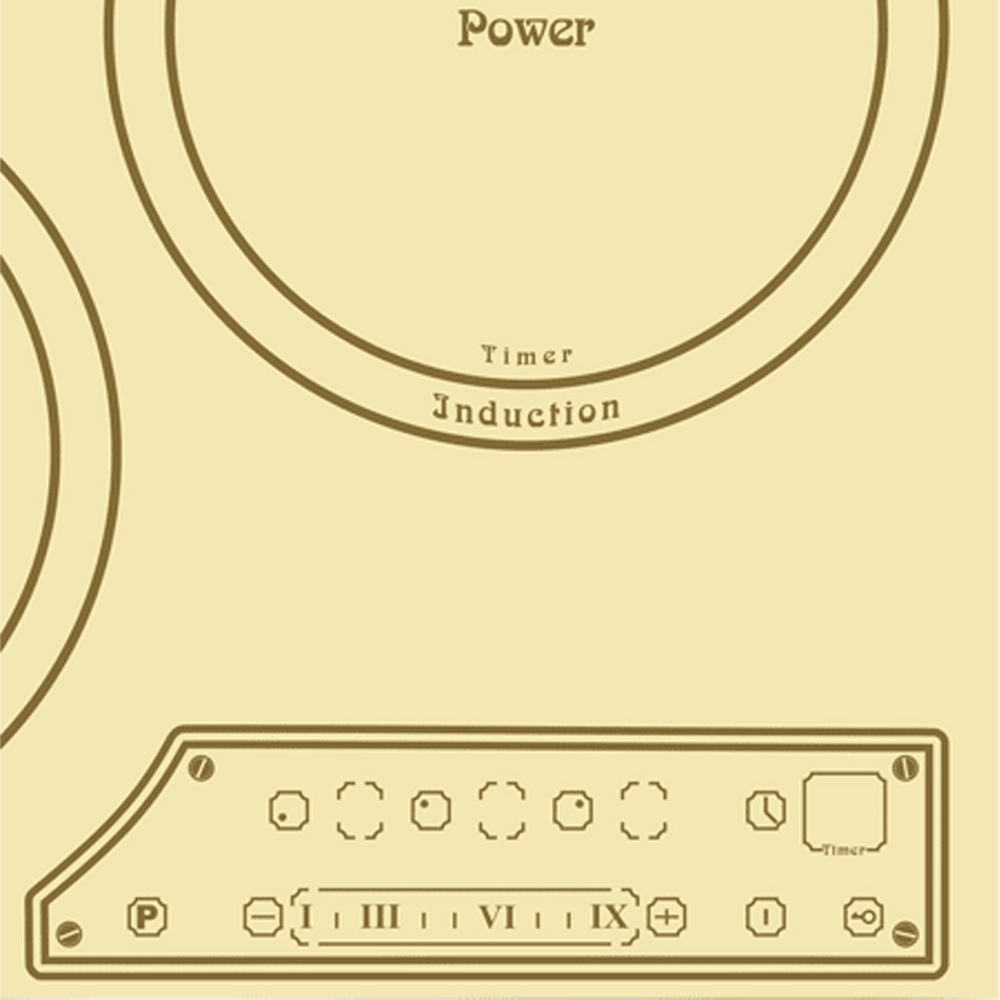 Kaiser Art Deco KCT 4795 Ivory Touch Control Induction Hob 45cm Image 3