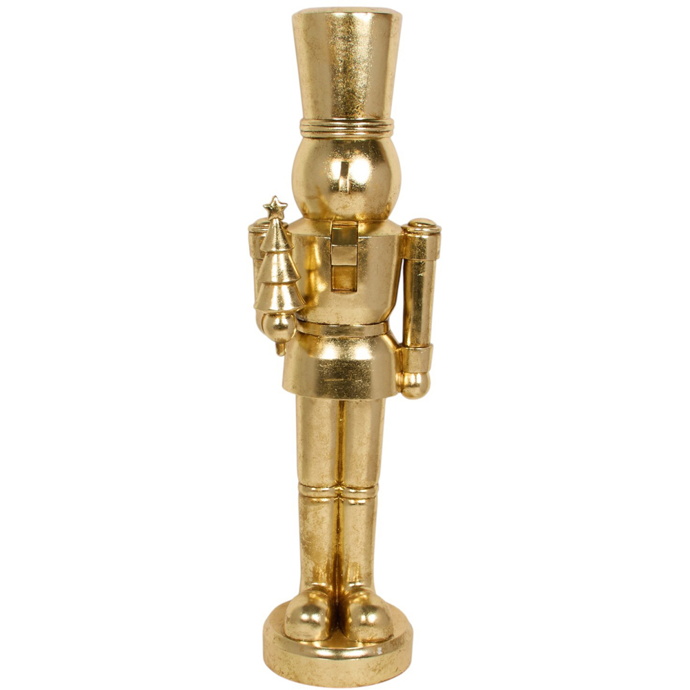 Antique Finish Large Nutcracker - Gold Image 1