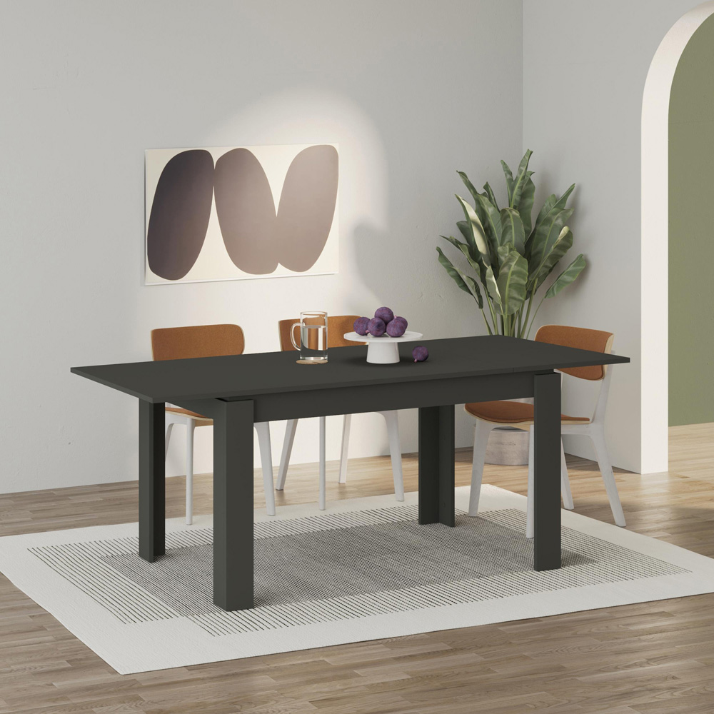 Decortie Tolmen 6 Seater Anthracite Dining Table Image 4