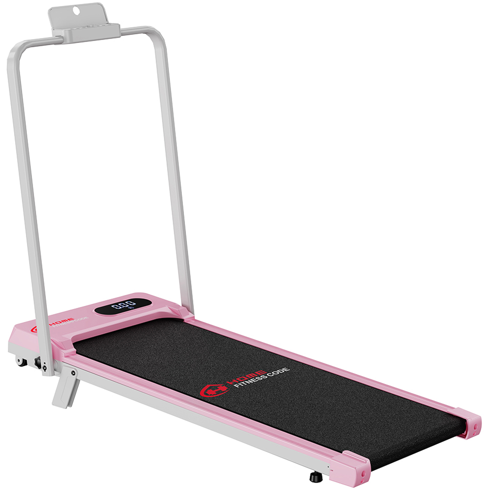 Rattrix Pink Manual Incline Foldable Walking Treadmill Image 1