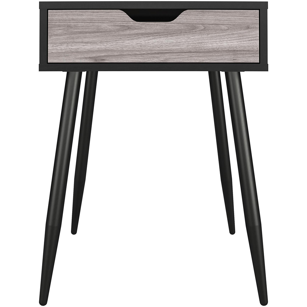 Dorel Copley Single Drawer Black Oak End Table Image 3