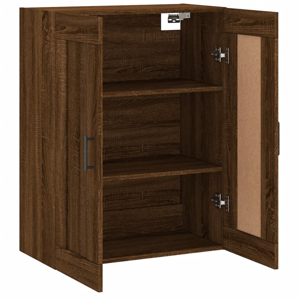 vidaXL 2 Door Brown Oak Wall Mounted Cabinet Image 6