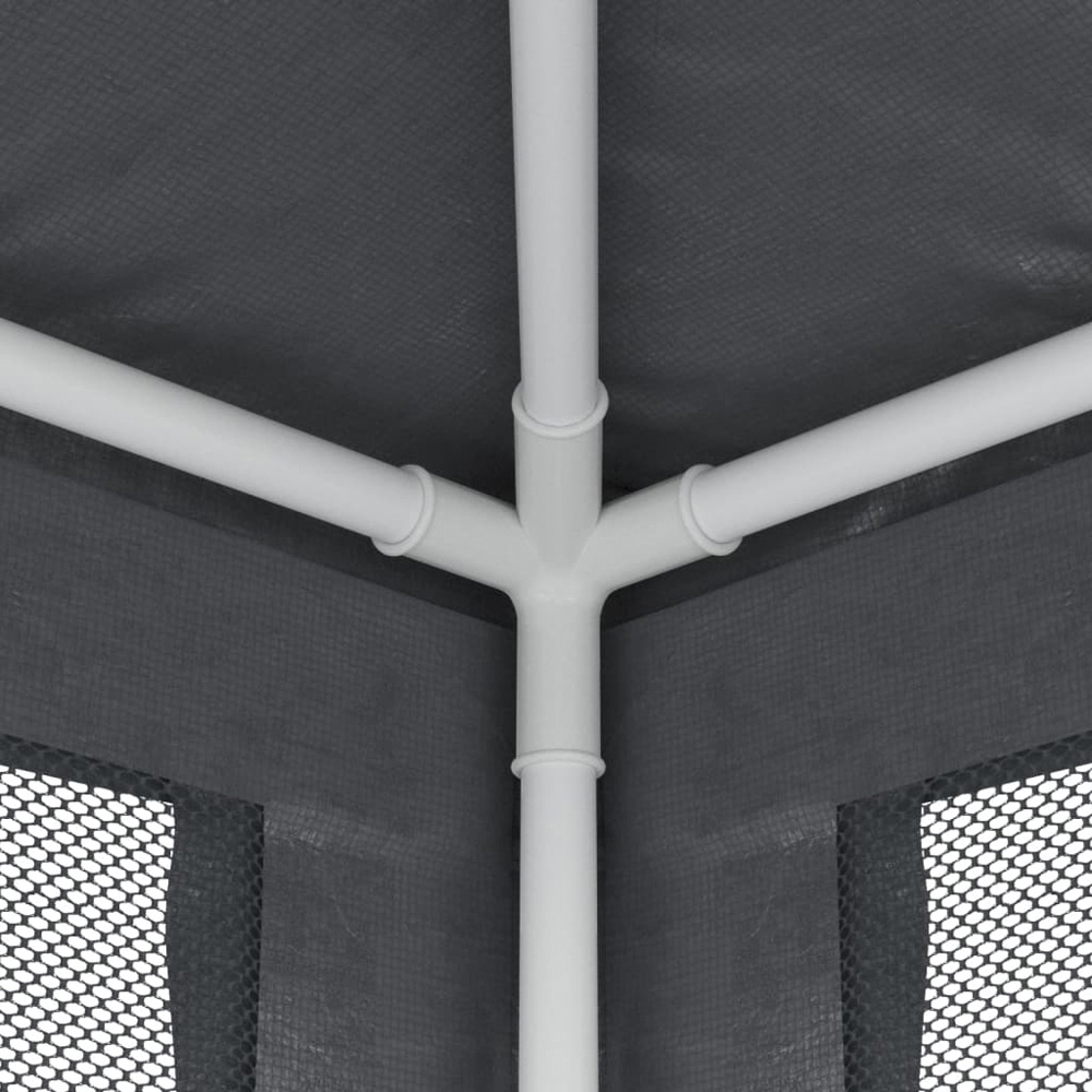 vidaXL 3 x 12m Anthracite Party Tent with Mesh Sidewalls Image 6