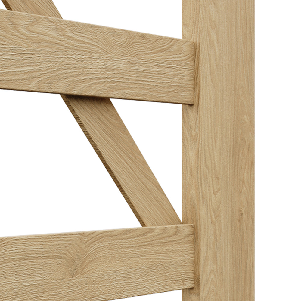 Living and Home Wooden Garden Gate 2.9 x 2.4ft Image 3