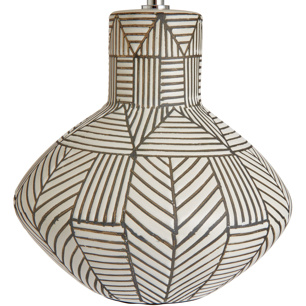 Wilko Aztec Ceramic Table Lamp Image 2