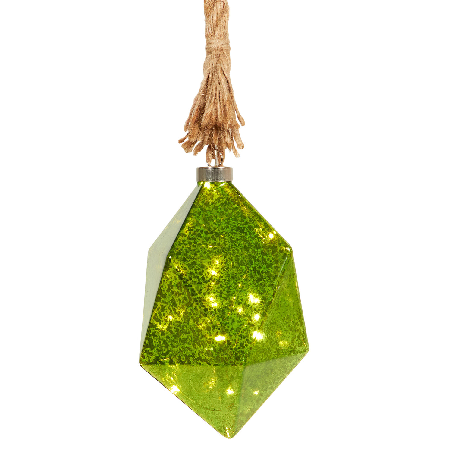 LED Geometric Droplet On Rope Green - Green Image 2
