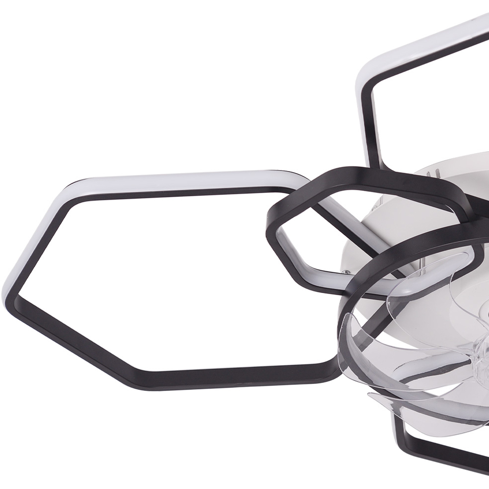 Living and Home Geometrical LED Ceiling Fan Light 40 inch Image 3