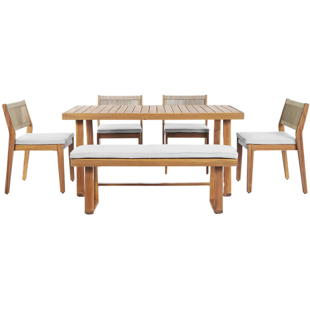 Brooke 6 Piece Dining Set - Wood Image 4