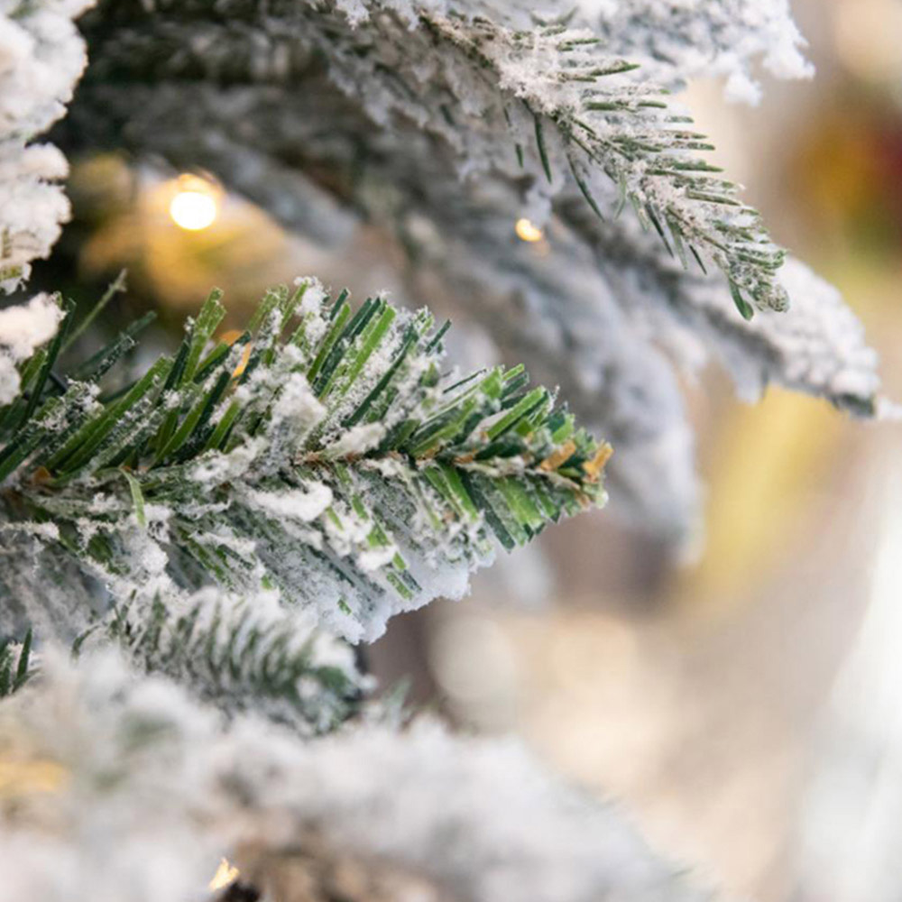 Shatchi Warm White LED Pre-Lit Lapland Fir Artificial Christmas Tree 6ft Image 3