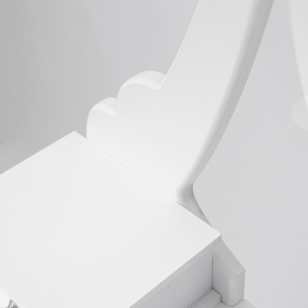 Vida Designs 5 Drawer White Dressing Table Set Image 3