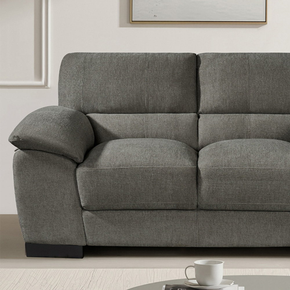 Artemis Home Roslyn 2 Seater Charcoal Fabric Sofa Image 2