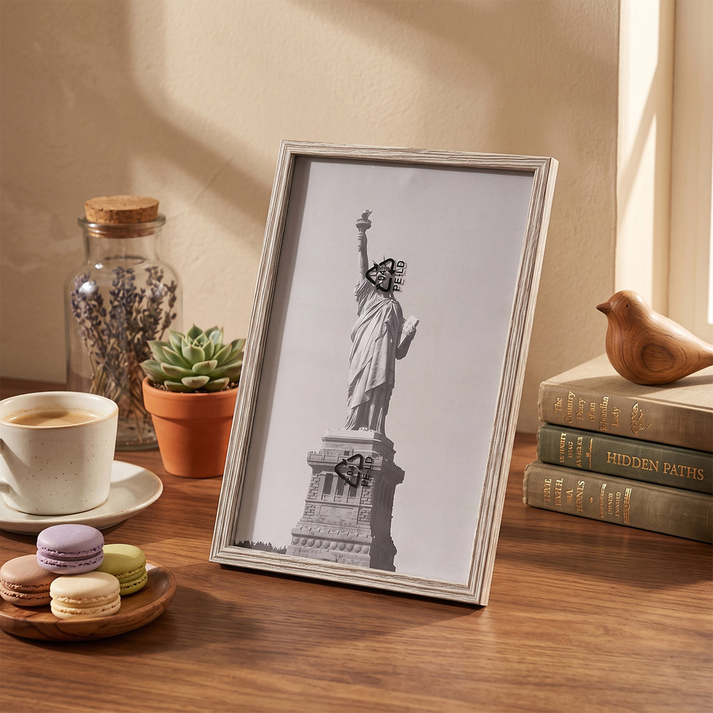 Living and Home Grey Wood Grain Photo Frame 11.7 x 16.5 inch 5 Pack Image 7