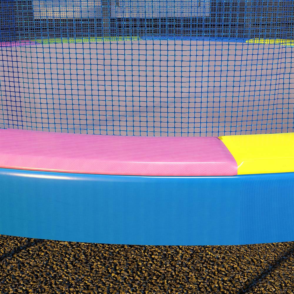 SPORTNOW 12ft Multicolour Waterproof Spring Cover Trampoline Pad Image 8