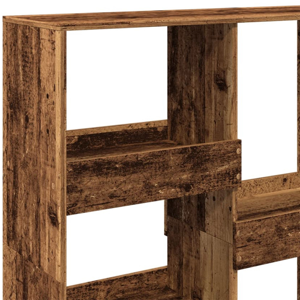 vidaXL 5 Shelf Old Wood Small Bookcase Image 6