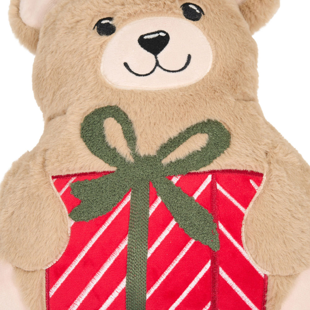 Buddy Bear Christmas Cushion Brown Image 5