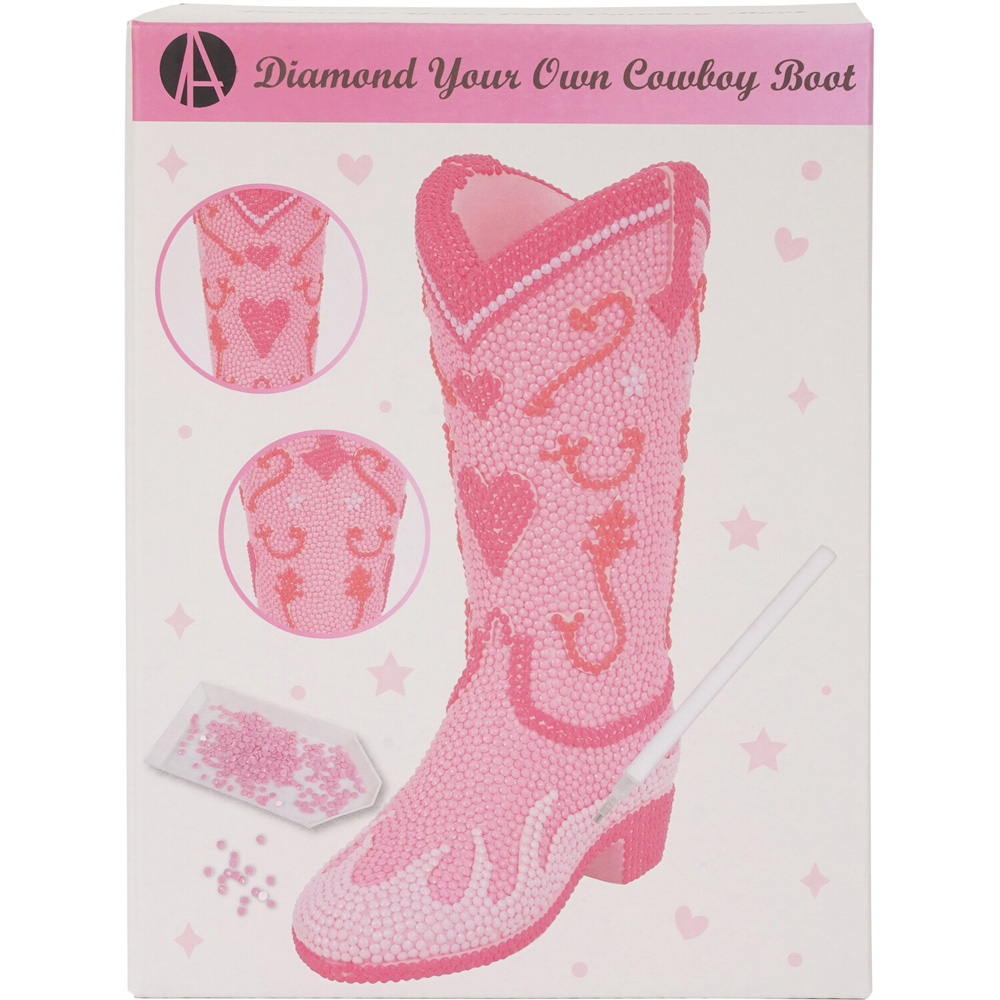 Diamond Your Own Cowboy Boot KitPink Image 1