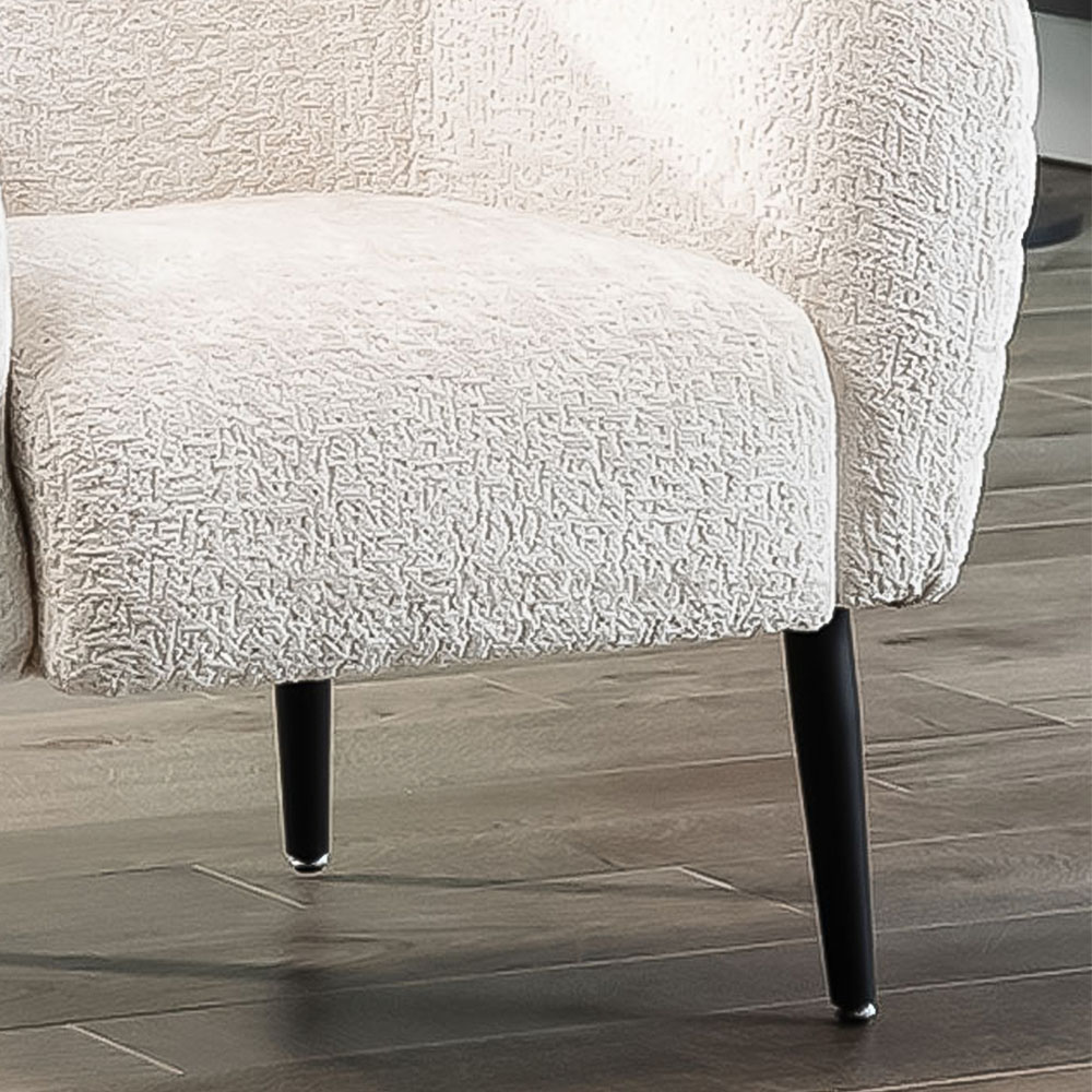 Artemis Home Adelanto Taupe Crushed Fabric Accent Chair Image 3