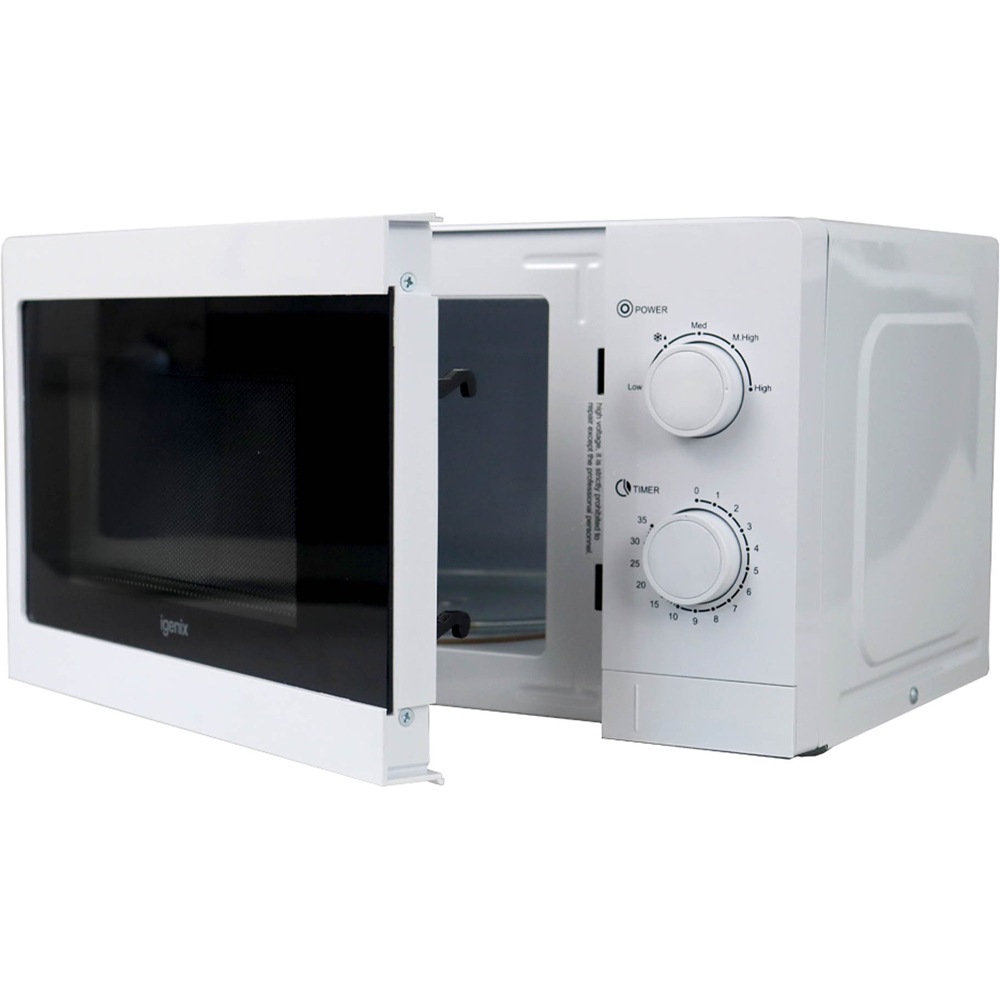 Igenix White 20L Manual Microwave 800W Image 5