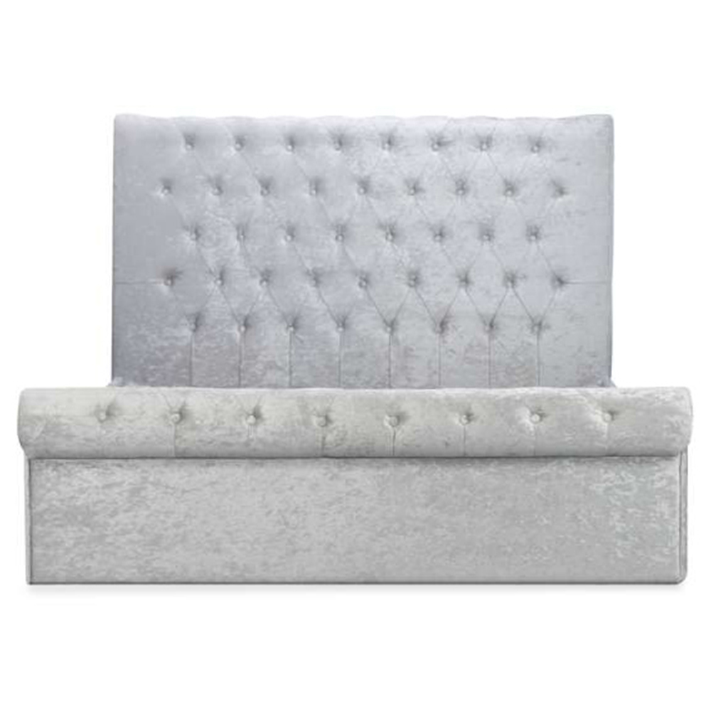 Sienna Double Grey Ottoman Bed Frame Image 4
