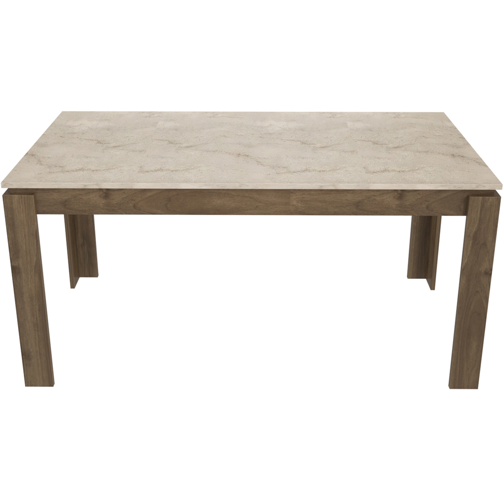 Decorotika Manhattan 6 Seater Dining Table Walnut Image 3
