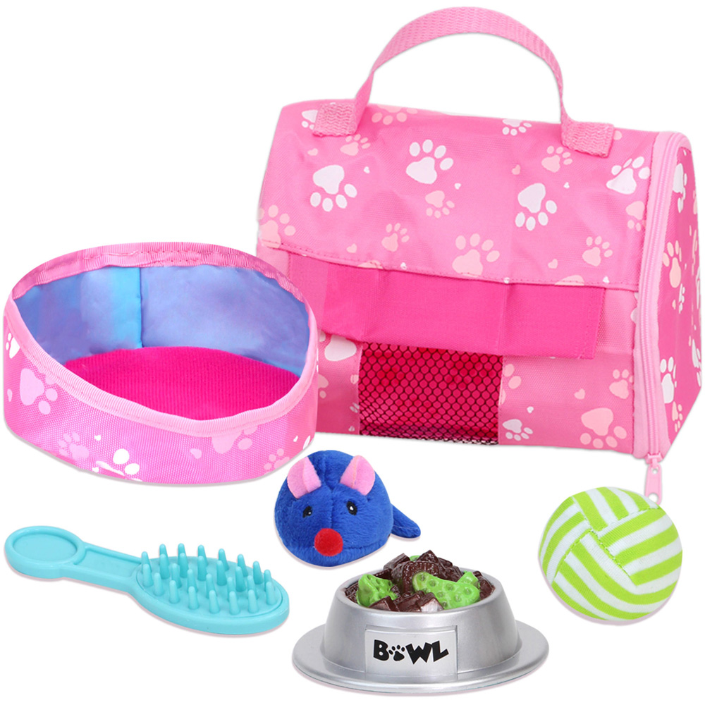 Teamson Kids White Kitten and Carrier Set Image 4