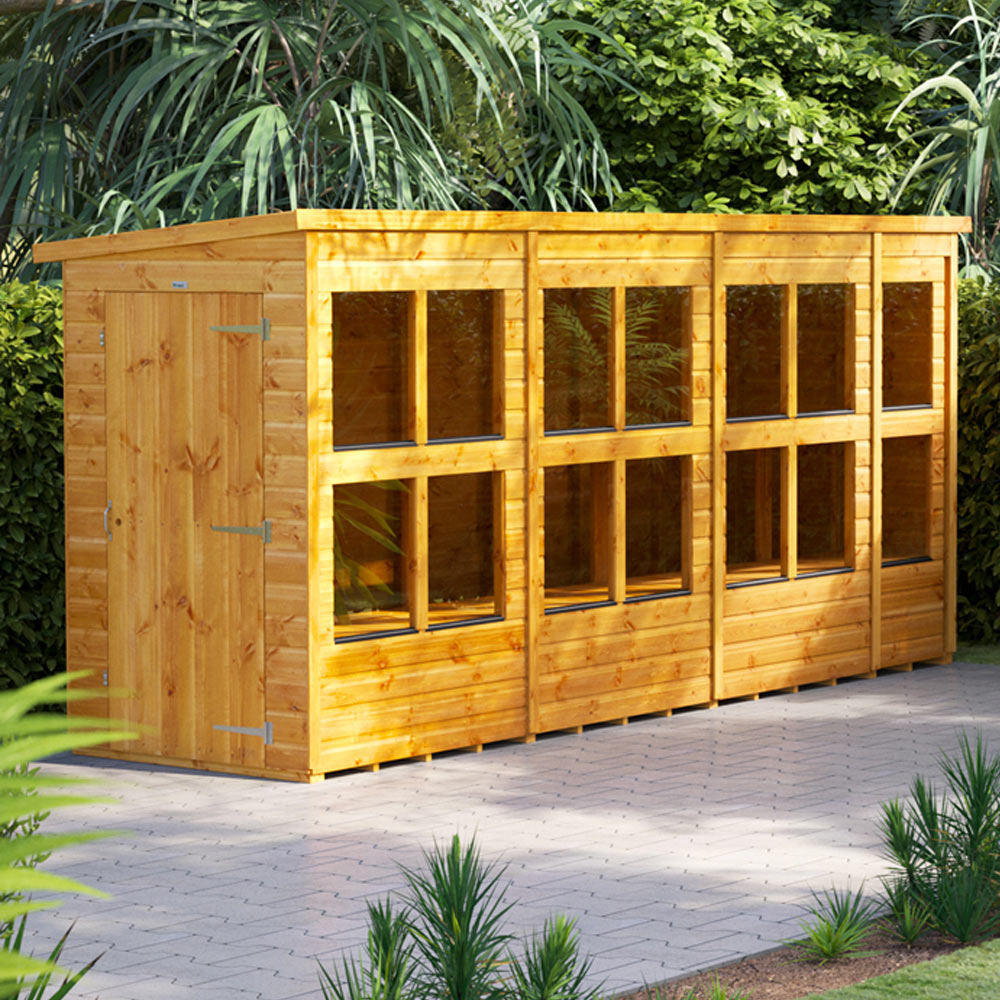 Power 14 x 4ft Pent Potting Shed Image 2