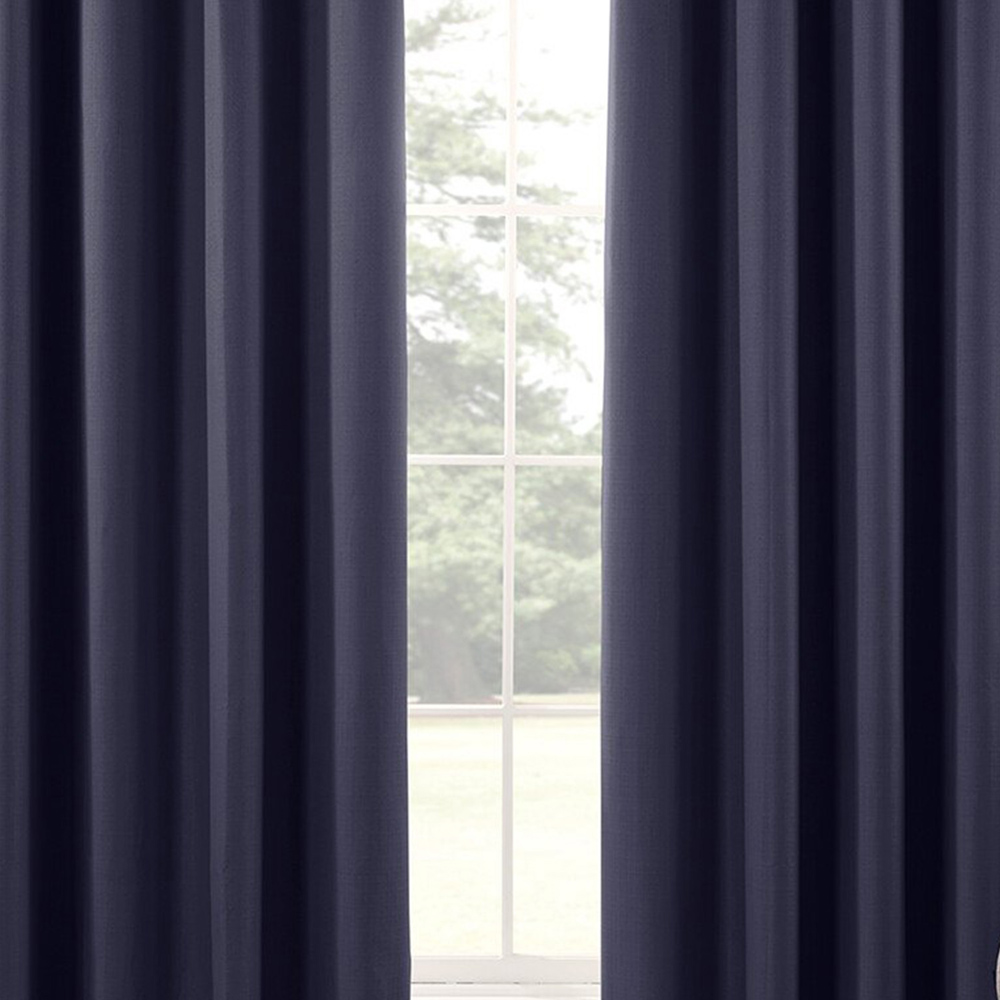 Divante Hoxton Navy Blackout Eyelet Curtains 168 x 137cm Image 5
