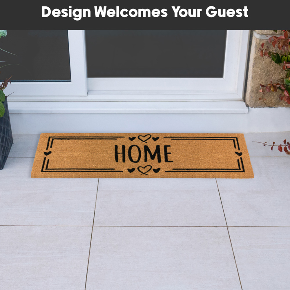 JVL Home Hearts Coir Latex Backed Door Runner 40 x 120cm Image 6