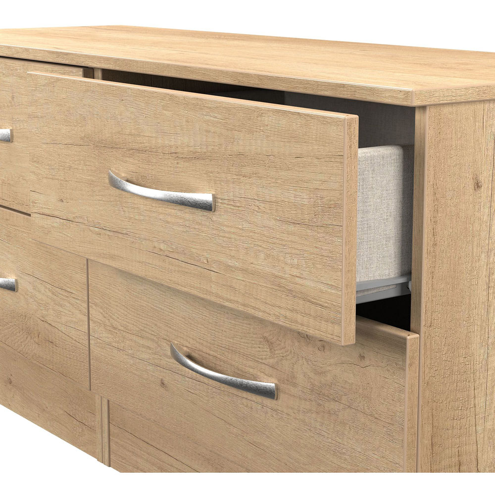 Crowndale Avon 4 Drawer Nebraska Oak Bed Box Ready Assembled Image 6