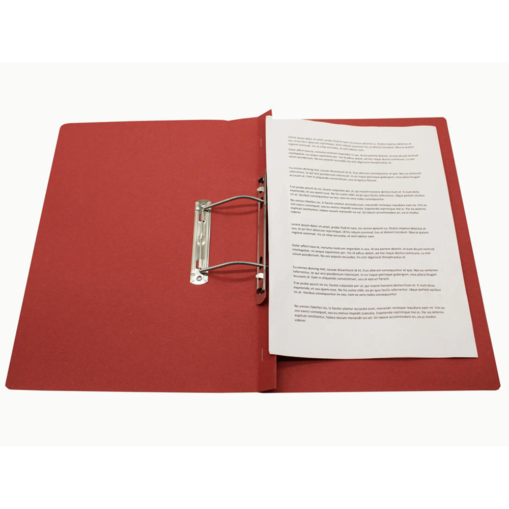 Exacompta 285gsm Red Foolscap Spiral File 25 Pack Image 8