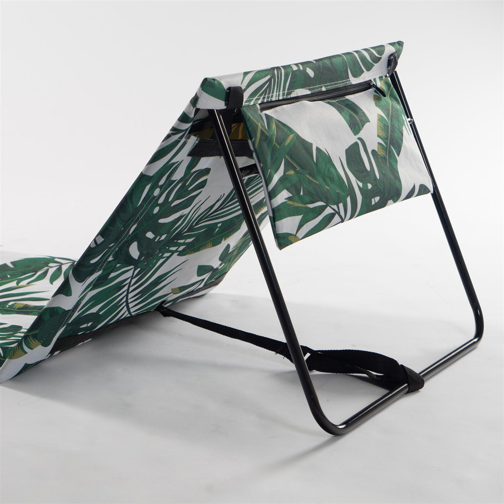 Harbour Housewares Banana Leaf Folding Beach Lounger Image 5
