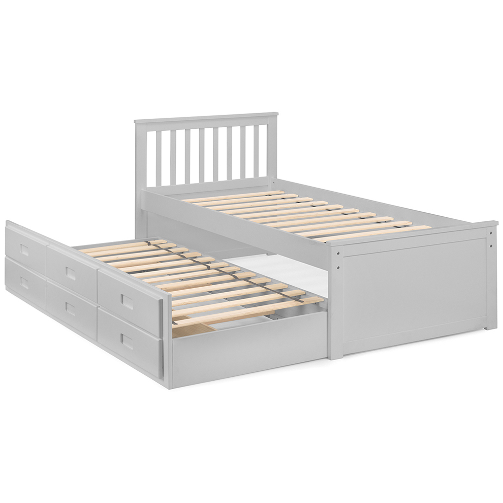 Julian Bowen Dove Grey Maisie Bed with Underbed and Drawers Image 3