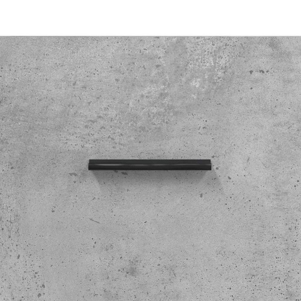 vidaXL 3 Drawer 3 Shelf Concrete Grey TV Cabinet Image 9