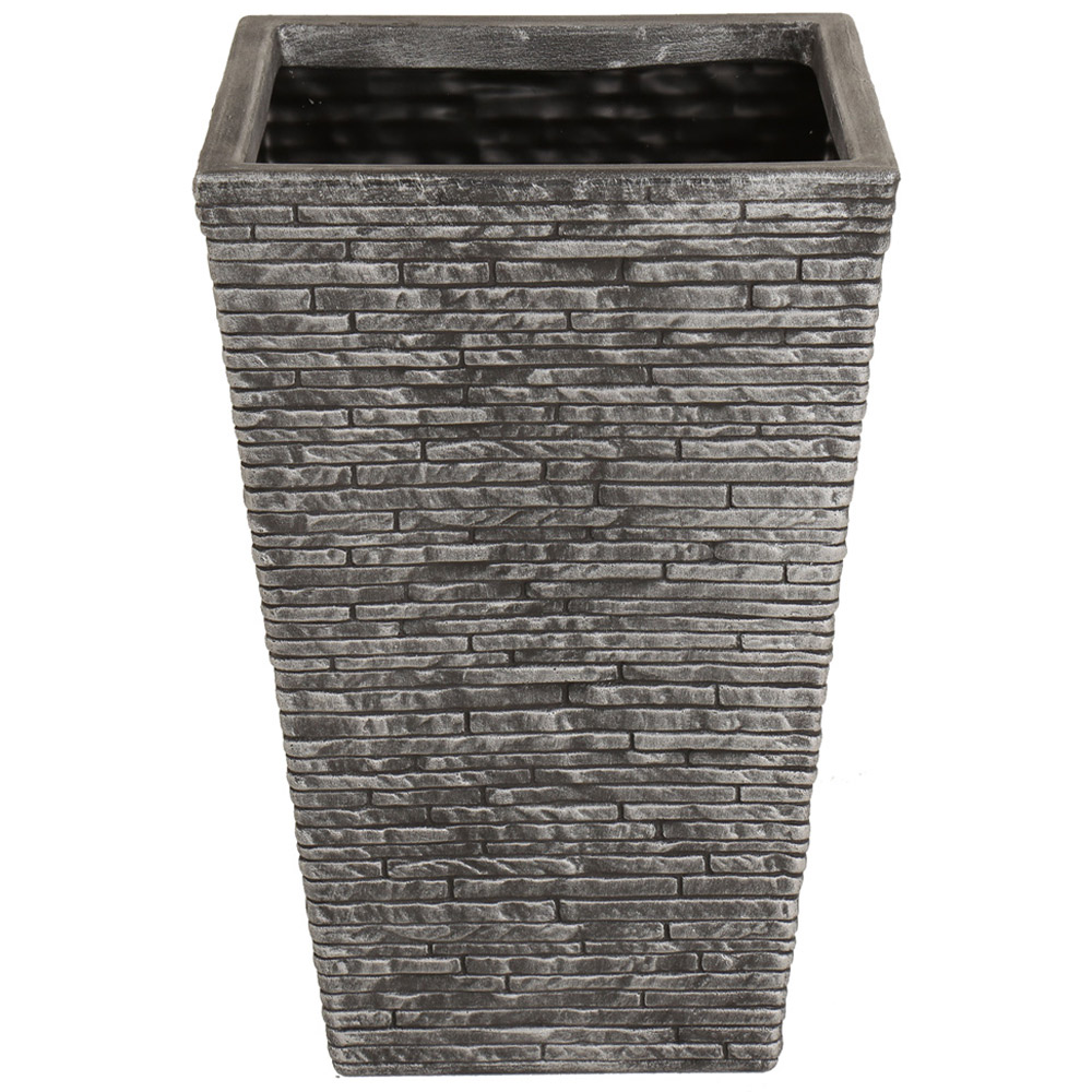 Charles Bentley Slate Tall Pewter Planters 2 Pack Image 4