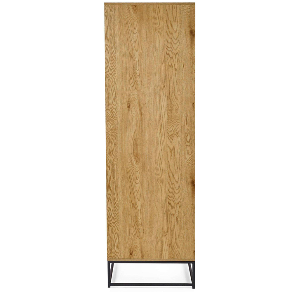 Julian Bowen Harlow 2 Door Light Oak Effect Wardrobe Image 5