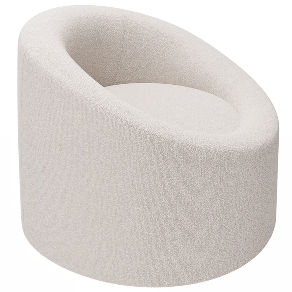 Solace+Co Amari Cream Boucle Accent Chair Image 2