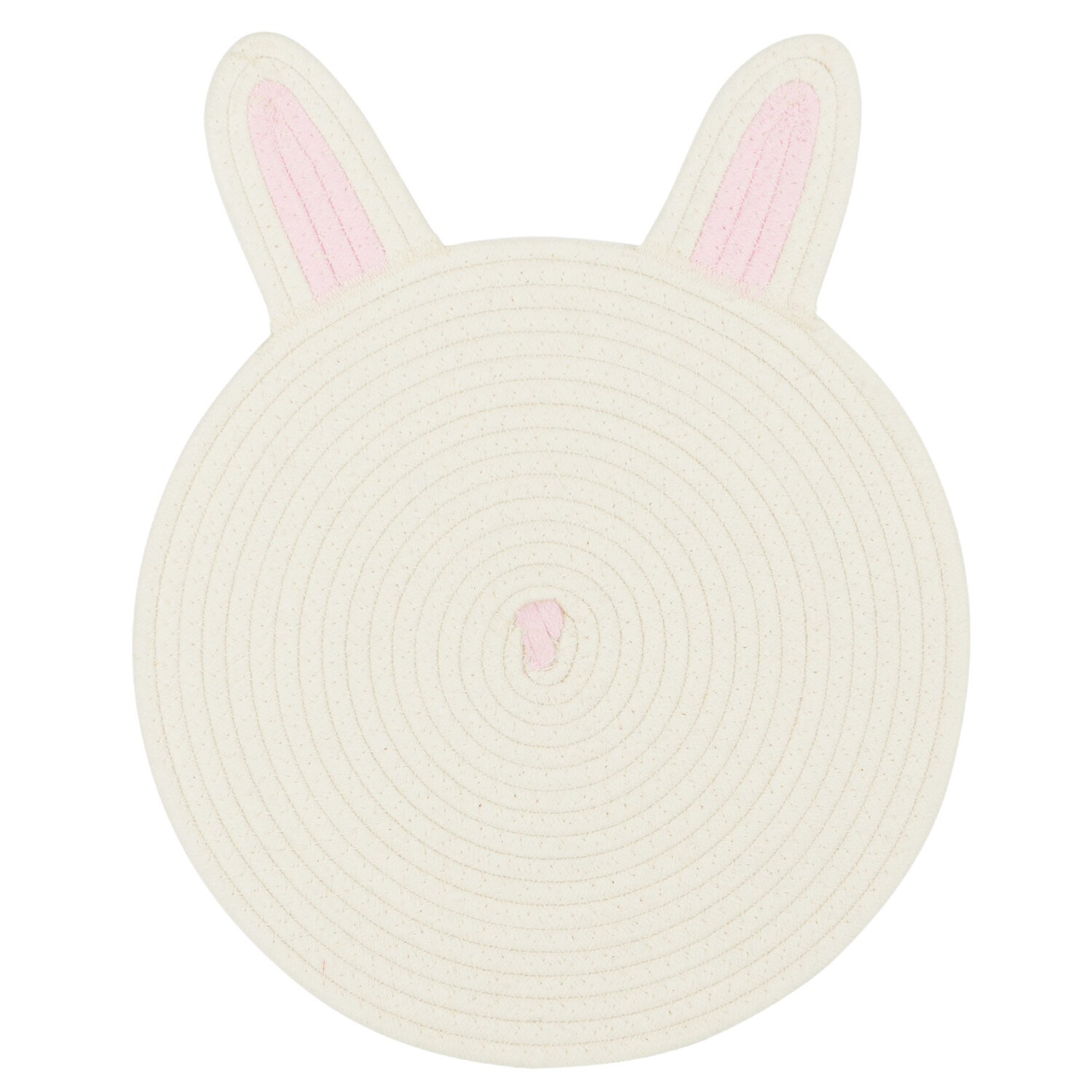 Pack of 2 Bunny Placemat - Neutral and Pink Image 1