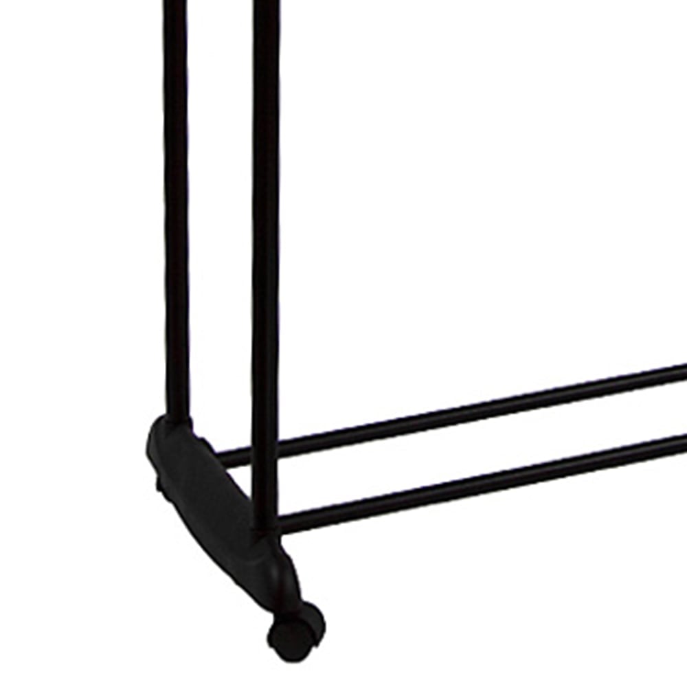 Home Vida Chrome Black Double Garment Rack Image 3