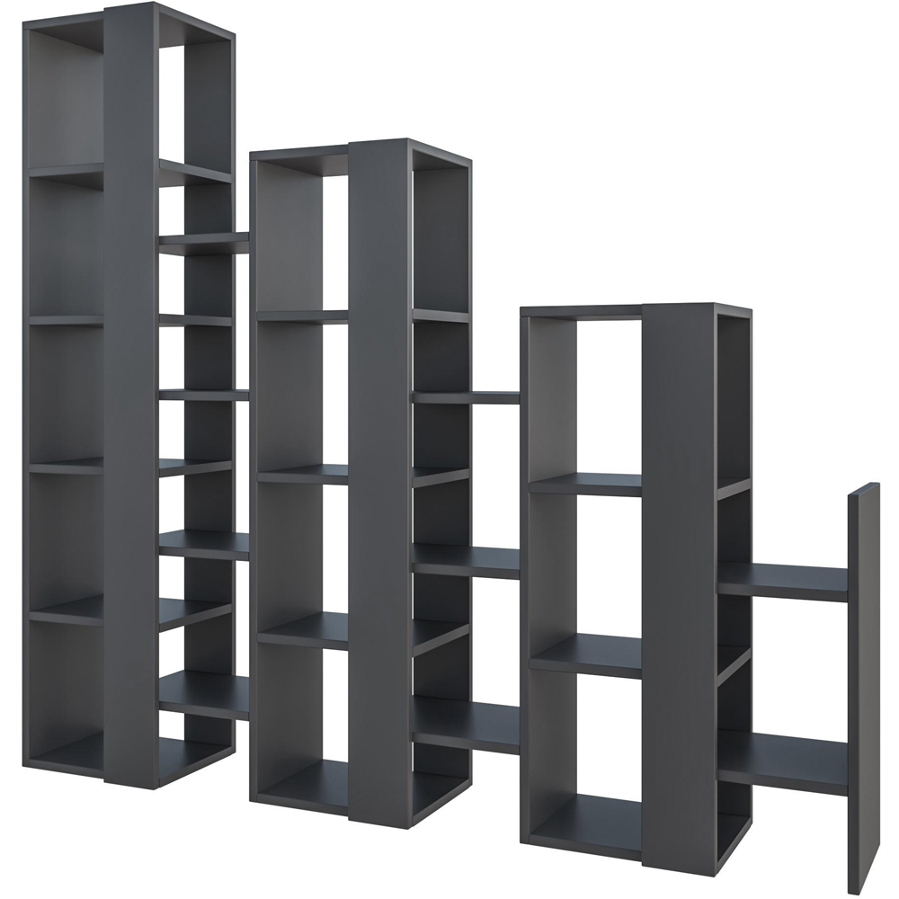 Decortie Lift 18 Shelf Anthracite Bookcase Image 2