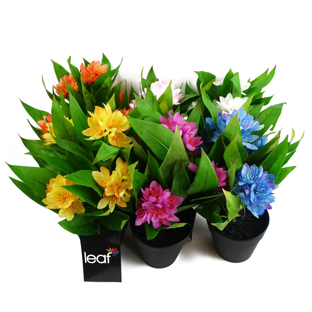 Leaf Orange Flower Freesia Artificial Plant 18cm Image 5