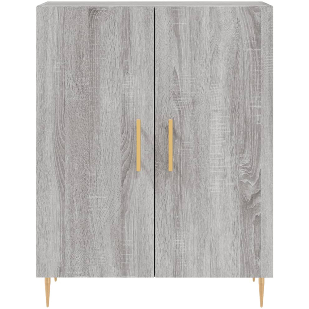 vidaXL 4 Door Grey Sonoma Highboard Image 8
